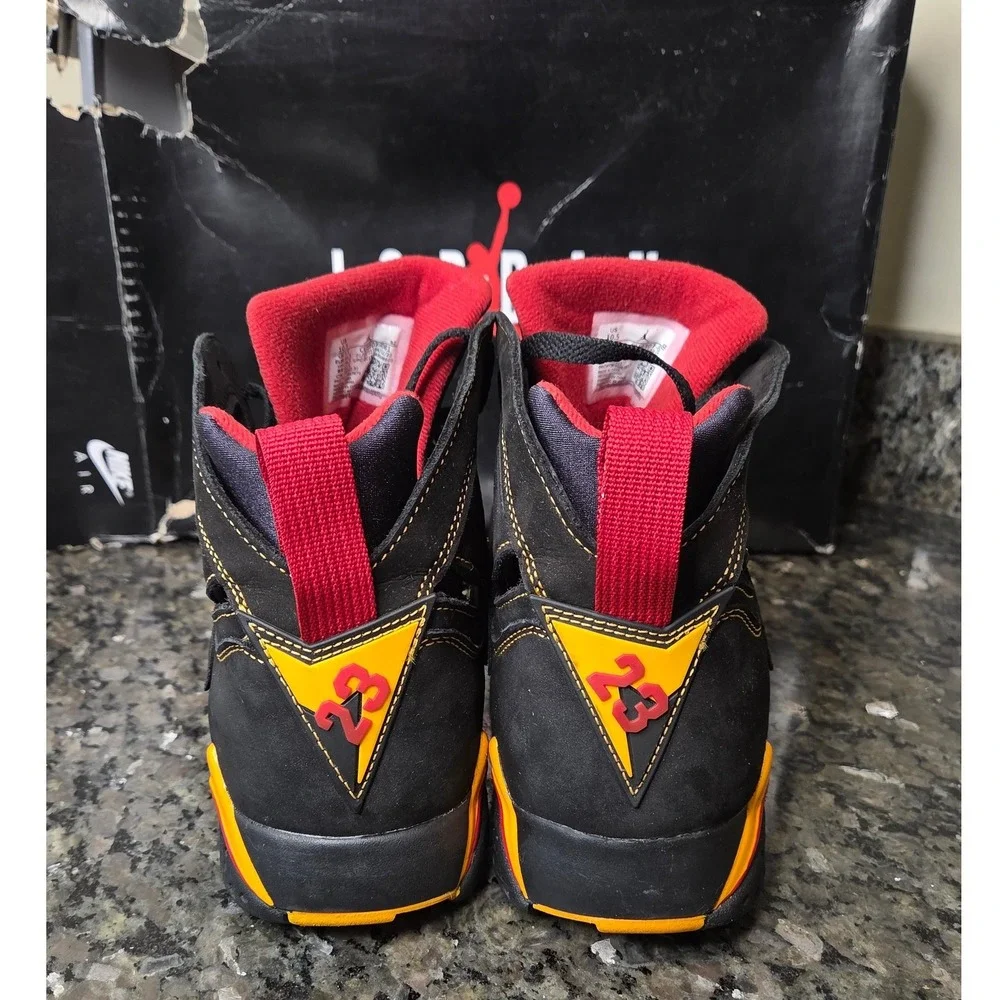 Air Jordan 7 Retro Citrus Black Varsity Red CU9307-081 Mens 10.5 Sneaker